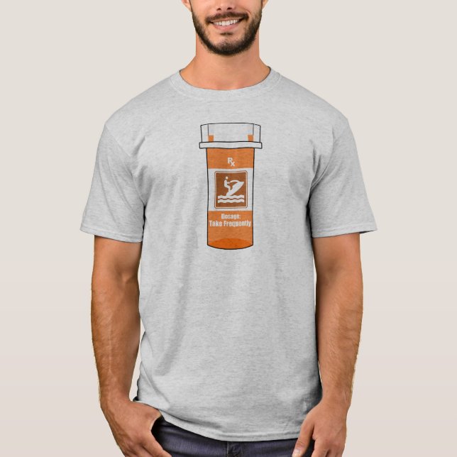 Camiseta El esquí a chorro es mi droga (Anverso)