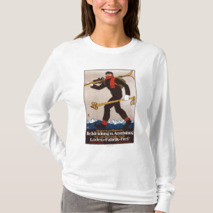 Camiseta El esquí de Loden viste el poster del anuncio del