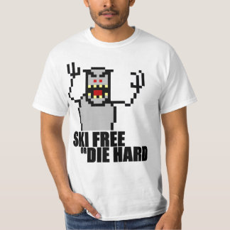 Camiseta El esquí libre o muere difícilmente