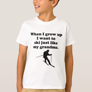 Camiseta El esquí tiene gusto de mi abuela