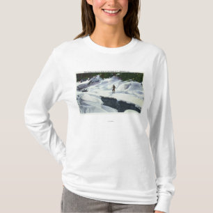 Camiseta El esquiador a campo través se detiene brevemente