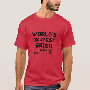 Camiseta El esquiador más o menos divertido regalo de esquí