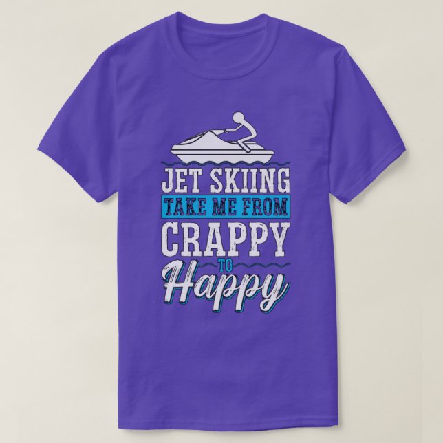 Camiseta El Esquiar Acuático Me Lleva Del Deporte Acuático  (Diseño del anverso)