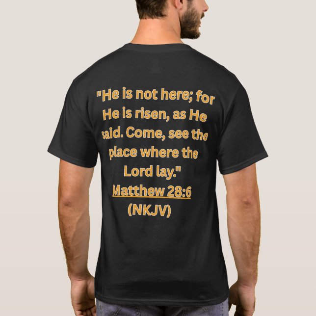 Camiseta Él está vivo (Reverso)