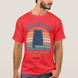Camiseta El Estado de Alabama Alabama El Estado del Pájaro