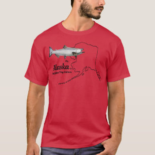 Camiseta El estado de Alaska Fish King Salmon TShirt