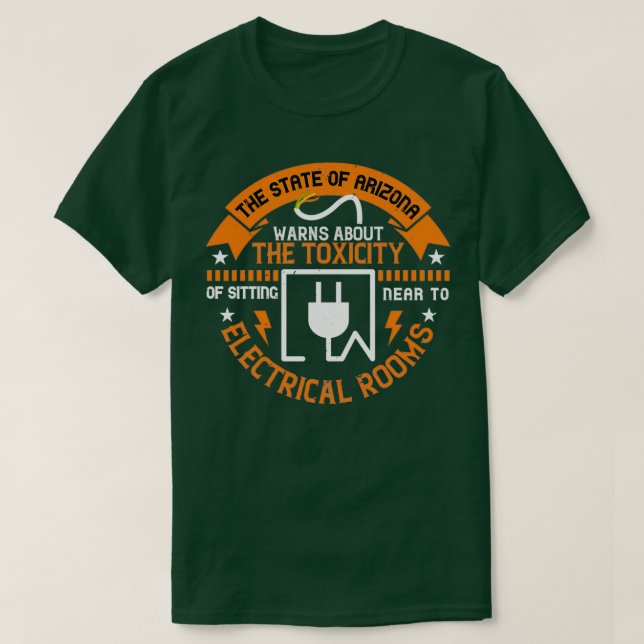 Camiseta El estado de arizona advierte acerca de la toxicid (Diseño del anverso)