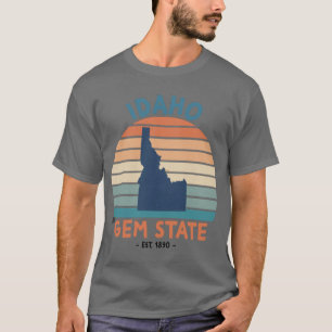 Camiseta El Estado de Idaho Idaho El Estado de la Gema Sobr