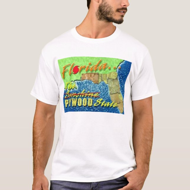 Camiseta El estado de la madera contrachapada (Anverso)