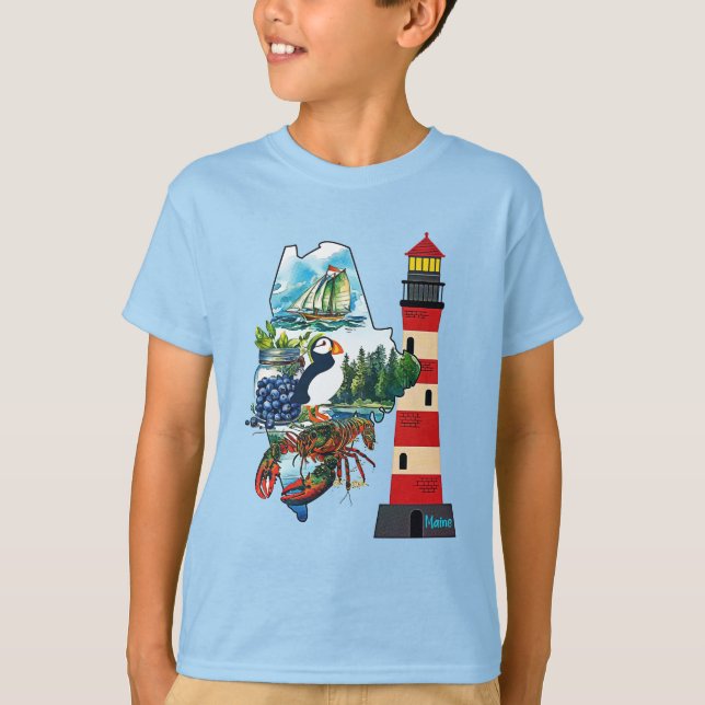 Camiseta El estado de Maine (Anverso)