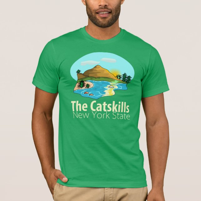 Camiseta El Estado de Nuevo York de CATSKILLS (Anverso)