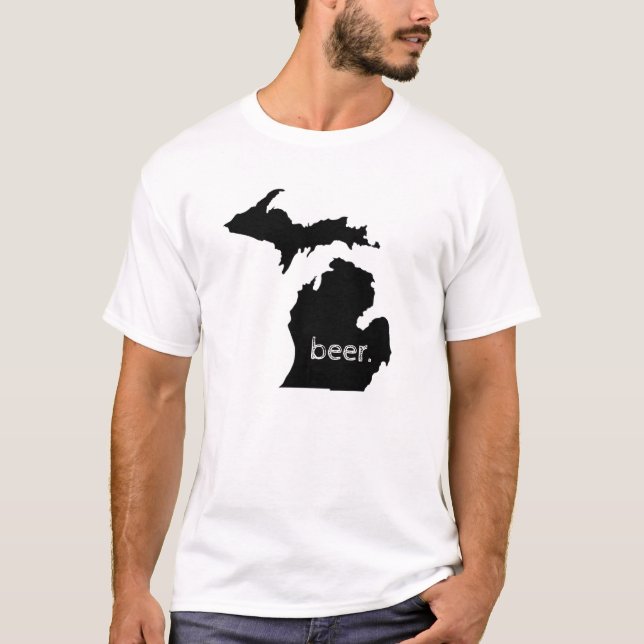 Camiseta El estado del Gran Lago - Cerveza! (Anverso)