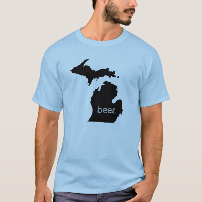 Camiseta El estado del Gran Lago - Cerveza! (Anverso)