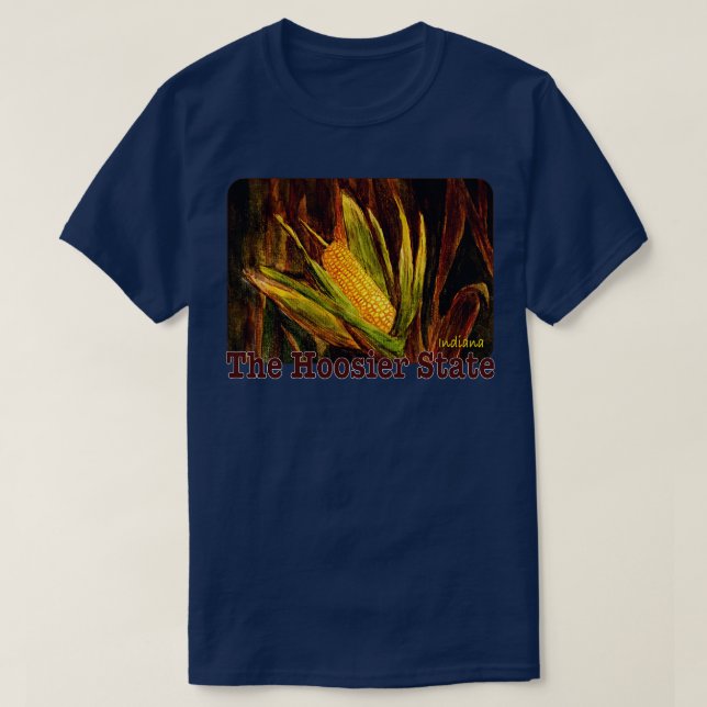 Camiseta El estado Hoosier Indiana (Diseño del anverso)