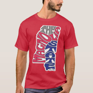 Camiseta El Estado Magnolia Mississippi
