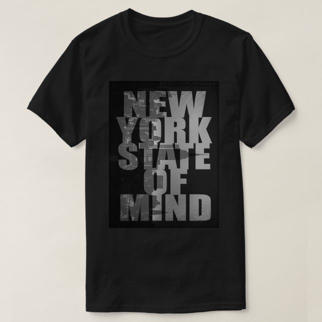 Camiseta El estado mental de Nueva York (Diseño del anverso)