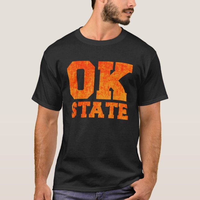 Camiseta El estado OK representa el estado de Oklahoma y lo (Anverso)