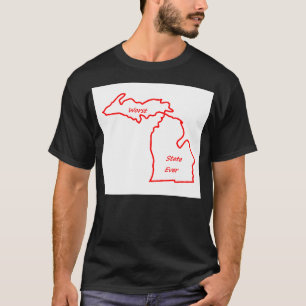Camiseta El estado peor de Michigan siempre rojo