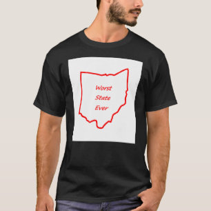 Camiseta El estado peor de Ohio siempre rojo