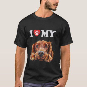 Camiseta El estafador irlandés que corazón a mi perro es el