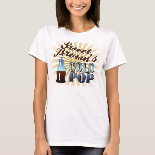 Camiseta El estallido frío de Brown dulce (Anverso)