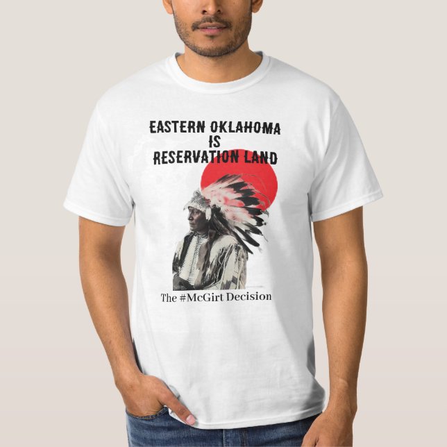 Camiseta El este de Oklahoma es reservación para los hombre (Anverso)