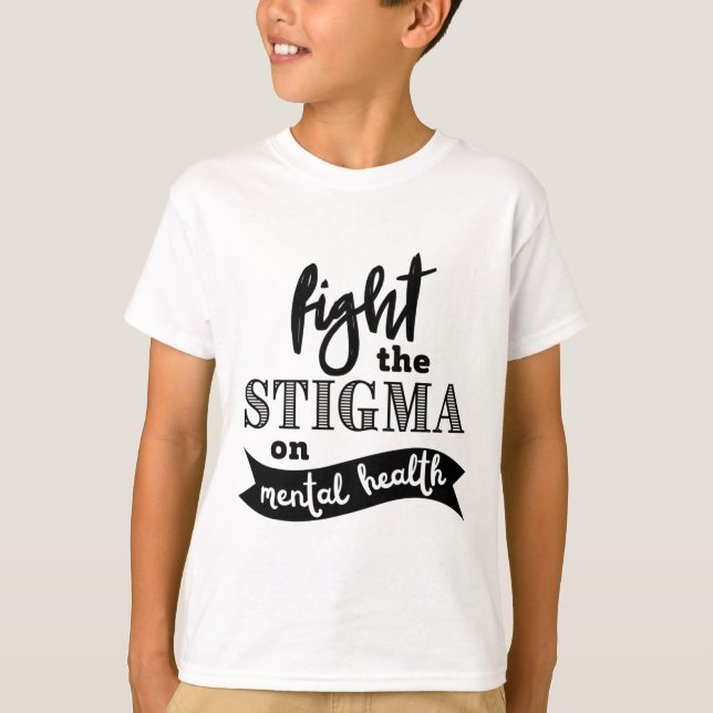 Camiseta El estigma, la conciencia sobre la salud mental, l (Anverso)