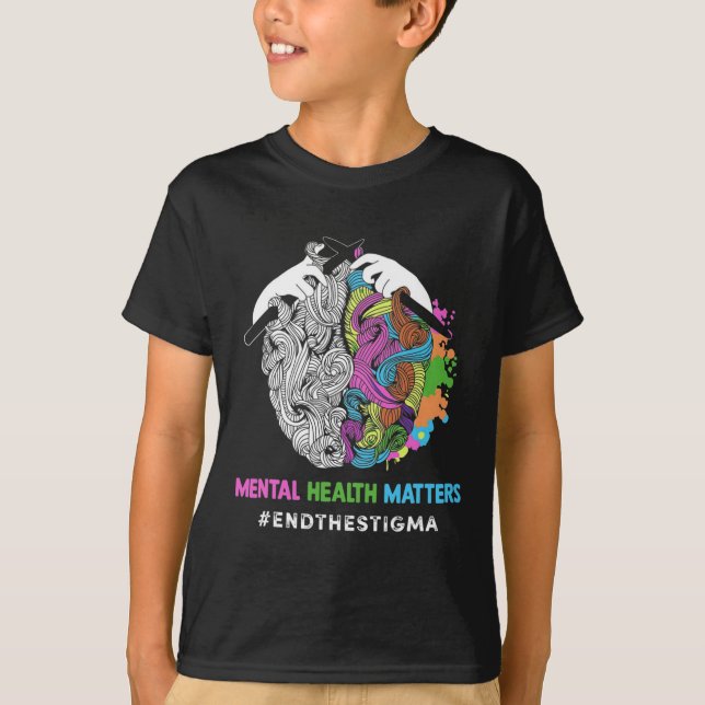 Camiseta El estigma, los problemas de salud mental y la con (Anverso)