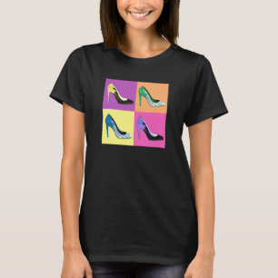 Camiseta El estilete del arte pop bombea/los zapatos/los