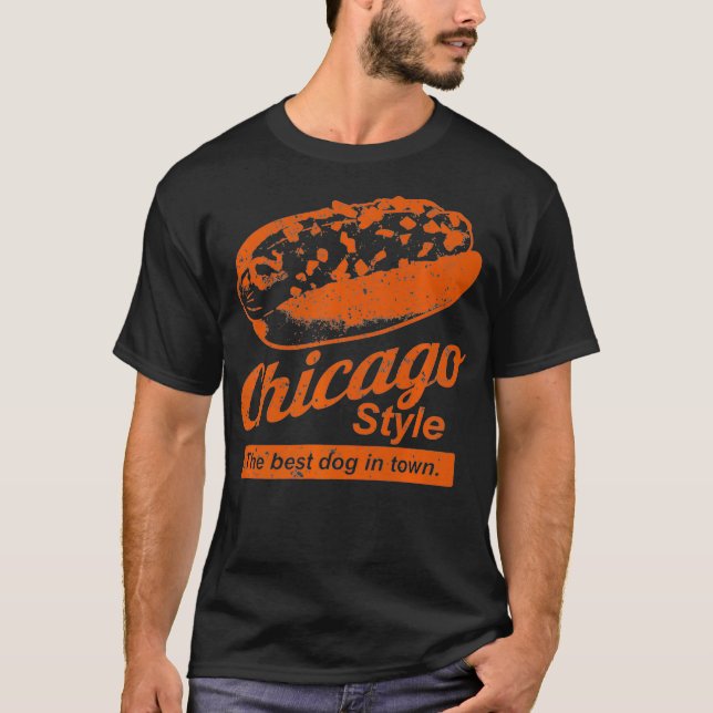 Camiseta El estilo de Chicago: El mejor perro en la ciudad  (Anverso)