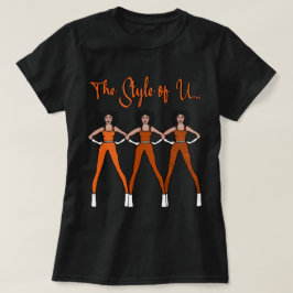 Camiseta El estilo de U (naranja quemado)