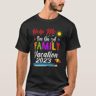 Camiseta El estilo retro ayúdame estoy en vacaciones famili