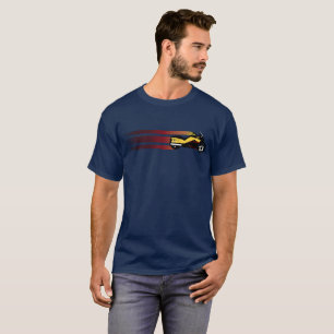 Camiseta El estilo retro de las "pisadas" de los hombres
