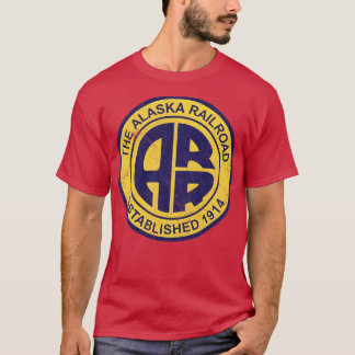 Camiseta El estilo vintage del Ferrocarril Alaska diseño an