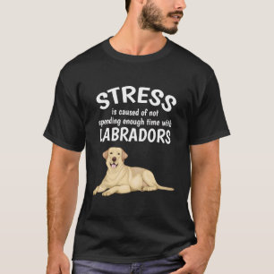 Camiseta El Estrés Es Causado Funny Labrador Yellow Lab Gif