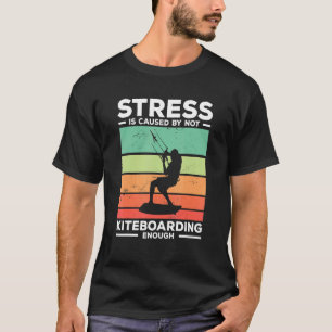 Camiseta El estrés retro es causado por no practicar kitebo