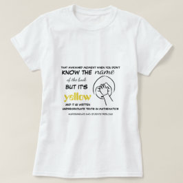 Camiseta El estudiante universitario de matemáticas tiene l
