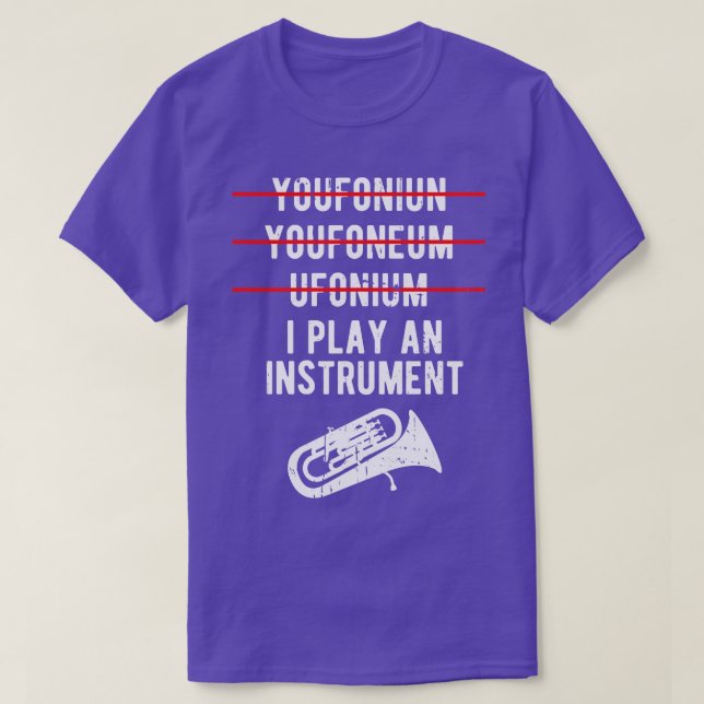 Camiseta El Euphonium Marching Funny Baritone 1 (Diseño del anverso)