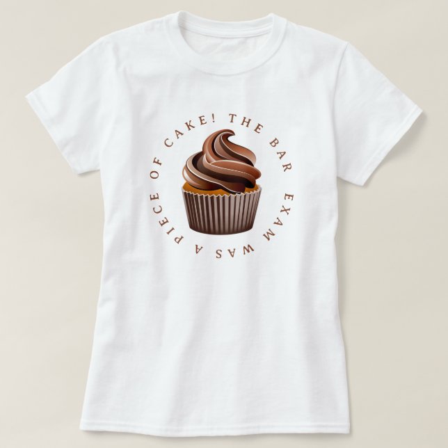 Camiseta ¡El examen de abogacía es pan comido! (Diseño del anverso)