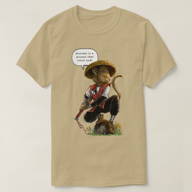 Camiseta El éxito es un proceso que nunca termina (Diseño del anverso)