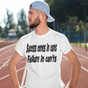 Camiseta El éxito puede ser una cita motivacional