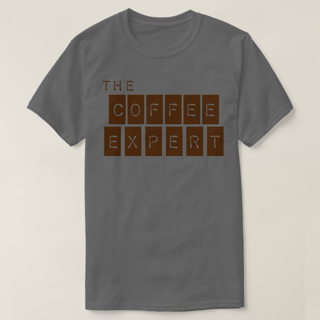 Camiseta El experto en café (Diseño del anverso)