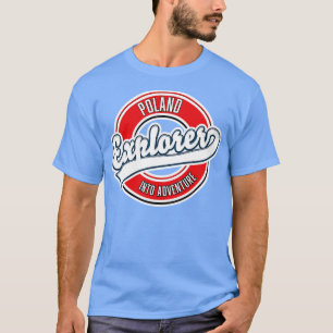 Camiseta El explorador polaco en el logo de la aventura