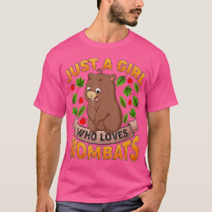 Camiseta El extraño amante de los animales Wombat es sólo u