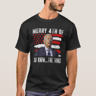 Camiseta El extraño Biden confundió a Feliz 4 de los Conoci