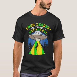 Camiseta El extraño disfraz de gato ama solo al gato UFO T