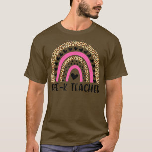 Camiseta El extraño leopardo arcoiris del profesor de pre K