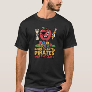 Camiseta El extraño pirata de kindergarten dice volver a la
