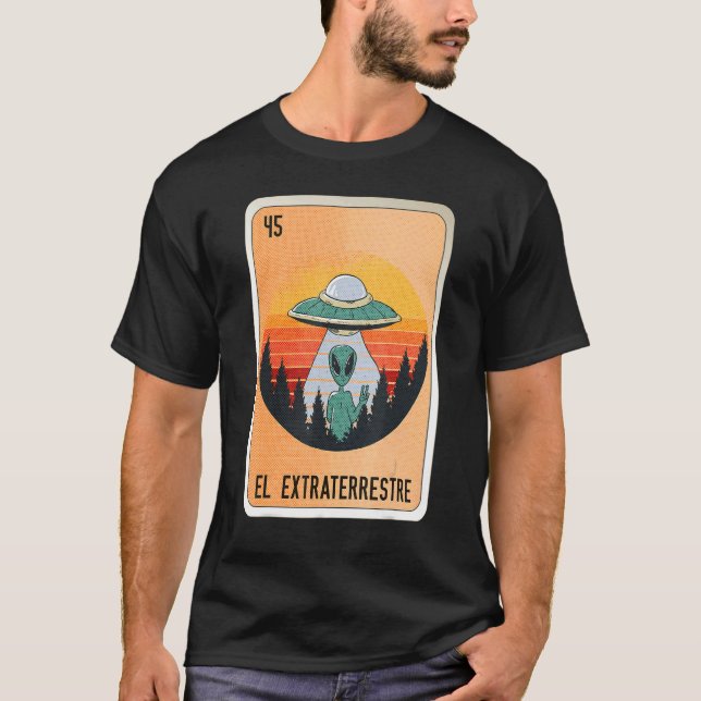 Camiseta El Extraterrestre Mexican Slang Lottery Bingo Card (Anverso)