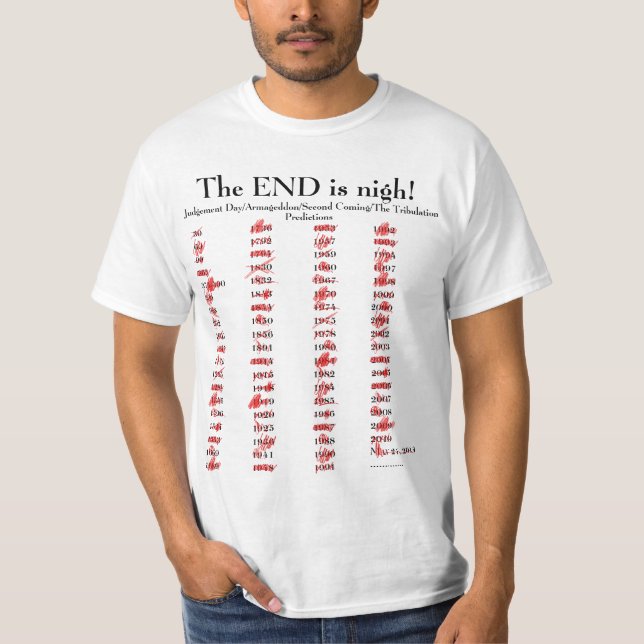 Camiseta El extremo está cerca (Anverso)